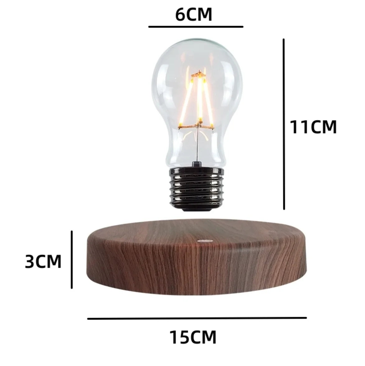 LED Magnetic Floating Light Bulb